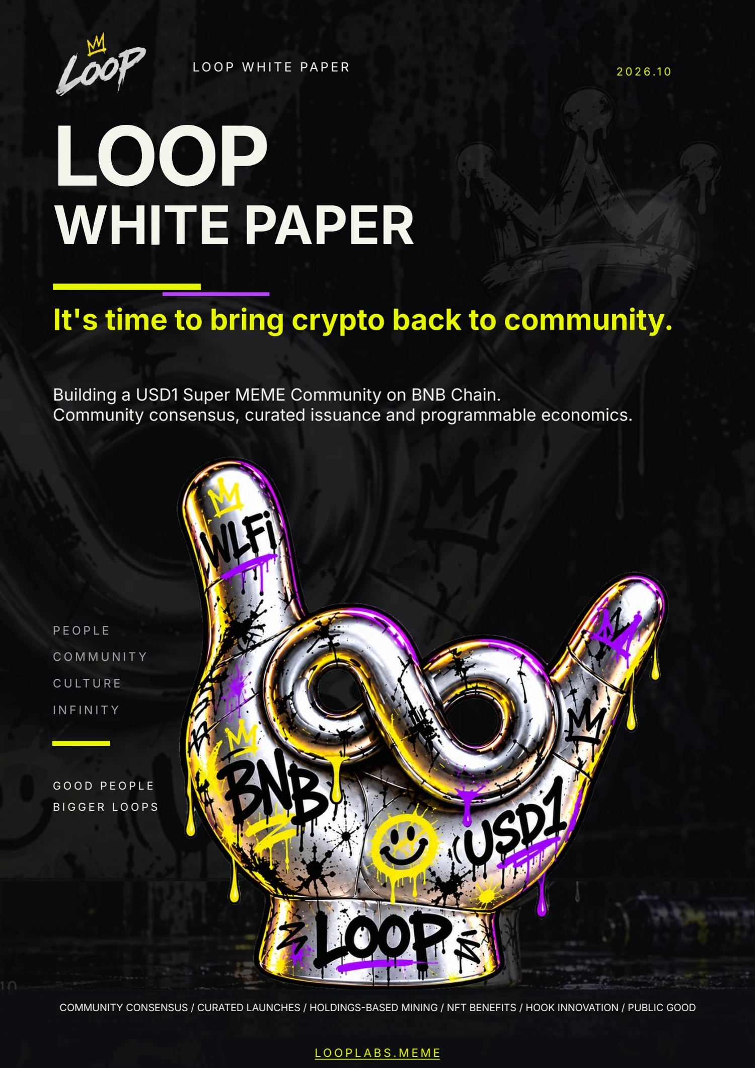 Cover of the LOOP English whitepaper